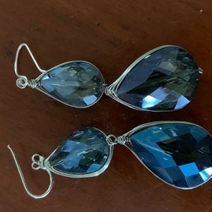 Blue gemstone earrings